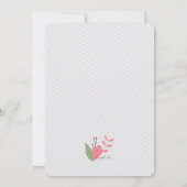 Herz-und Blumen-Einladung Einladung (Rückseite)