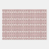 Herz und Blüten Geschenkpapier Set (Vorderseite 3)