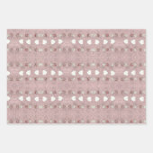 Herz und Blüten Geschenkpapier Set (Vorderseite 2)