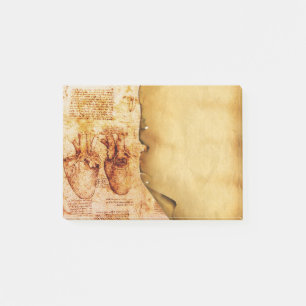 Herz und Blutgefäße Medizinisches Pergament Post-it Klebezettel