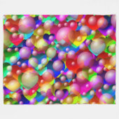 Herz und Bubbles Fleece Blanket (Vorderseite (Horizontal))