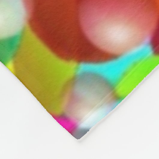 Herz und Bubbles Fleece Blanket (Ecke)