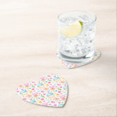 Herz und Cupcakes Delikates Wasserfarbenes Muster Untersetzer (Vor Ort)