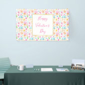 Herz und Cupcakes Süßes Aquarellmuster Banner (Messeveranstaltung)