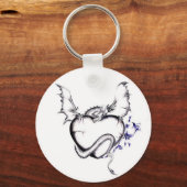 Herz und Drache Schlüsselanhänger (Vorderseite)