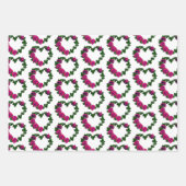 Herz- und Erdbeerensammlung Geschenkpapier Set (Vorderseite 3)