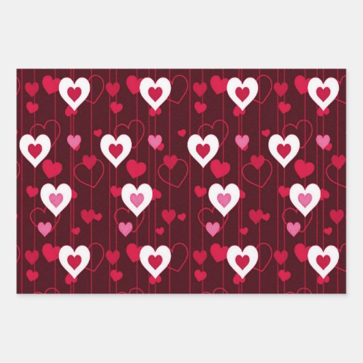 Herz- und Erdbeerensammlung Geschenkpapier Set (Vorderseite 2)