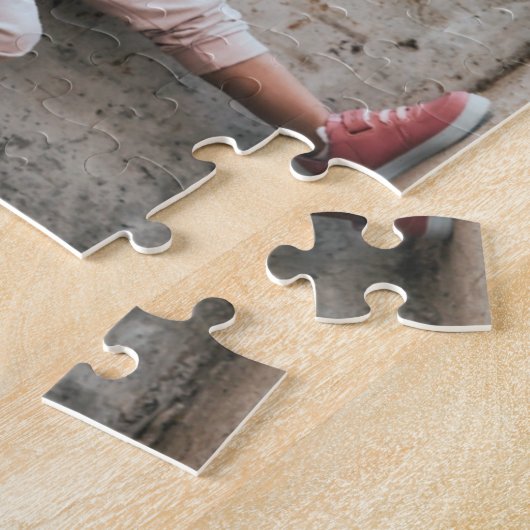 Herz und Foto Valentine Geschenk Jigsaw Puzzle (Seite)