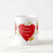 Herz-und Gänseblümchenvalentine-süße Kaffeetasse (Mittel)