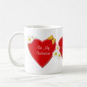 Herz-und Gänseblümchenvalentine-süße Kaffeetasse (Links)