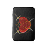 Herz und Gepäck Badematte (Vorderseite Vertikal)