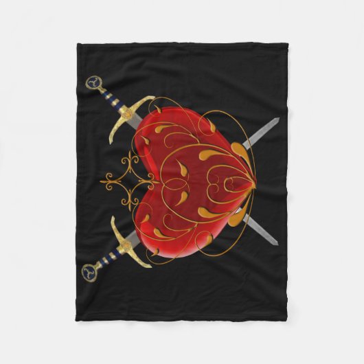 Herz und Gepäck Fleece Blanket (Vorderseite)