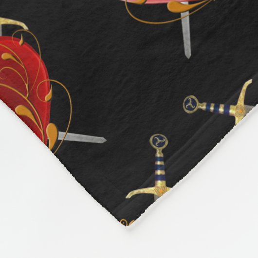 Herz und Gepäck Fleece Blanket (Ecke)