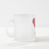 Herz und gestreifte Katzen-T-Shirts und Geschenke Mattglastasse (Links)