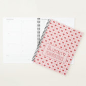 Herz und glattes Muster Personalisiert Planer (Anzeige)