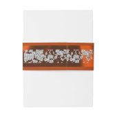 Herz und Glitzer - Kupferhochzeit Einladungsbanderole (Rückseitenbeispiel)