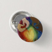 Herz und Hände Diversity Button oder Tasten für He (Vorne & Hinten)