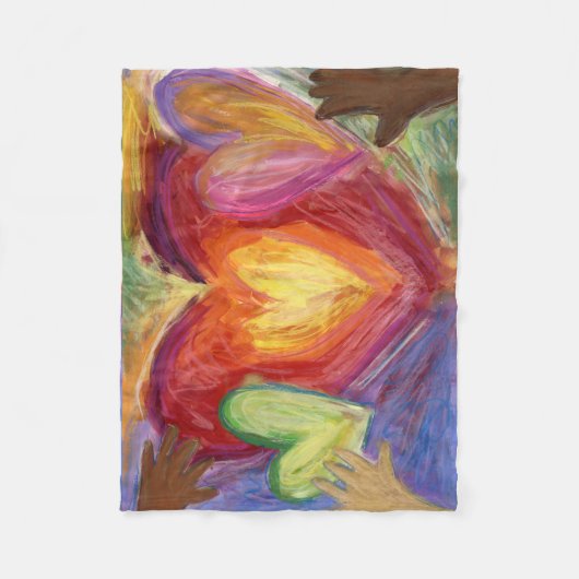 Herz und Hände Liebe Soft Fleece Baby Schuhe (Vorderseite)