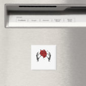 Herz und Hände - Skelett Herz Hände Magnet (In Situ (Geschirrspüler))