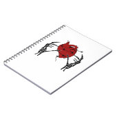 Herz und Hände - Skelett Herz Hände Notizblock (Linke Seite)