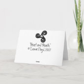 Herz und Herz Feiertagskarte (Rückseite)