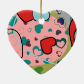 Herz und Herz Keramik Ornament (Hinten)
