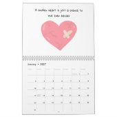 Herz und Inspirationsausdrücke Kalender (Jan 2027)