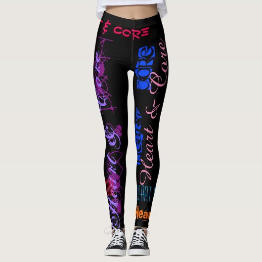 Herz und Kern, um 10 Buchstaben Leggings zu wieder (Vorderseite)
