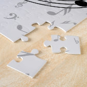 Herz- und Klavierschlüssel der musikalischen Puzzle (Seite)