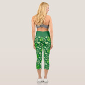 Herz und Kleeblatt Capri Leggings (Rückseite)