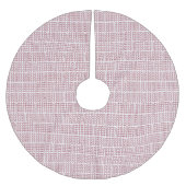 Herz und kleine Punkte Rot und Weiß Design Polyester Weihnachtsbaumdecke (Vorderseite)