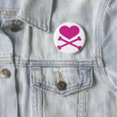 Herz und Knochen-Pink Button (Beispiel)