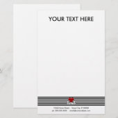 Herz und Kreuz Briefpapier (Vorne/Hinten)
