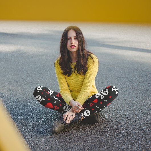 Herz und Kreuz Capri Leggings