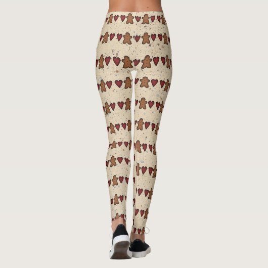 Herz und Lebkuchen Leggings (Rückseite)