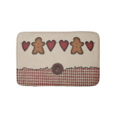 Herz und Lebkuchen Mann Bath Mat Badematte (Vorderseite)
