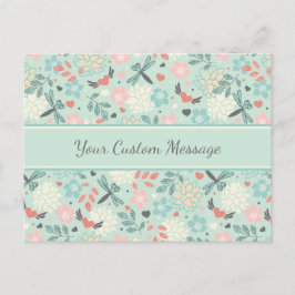 Herz und Libellen Hübsch Postkarte