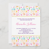 Herz und Liebe Deluxe Wasserfarben Muster Einladung (Vorderseite)