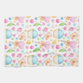 Herz und Liebe Deluxe Wasserfarben Muster Geschirrtuch (Horizontal)