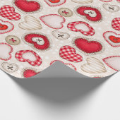 Herz und Liebe Geschenkpapier (Ecke)