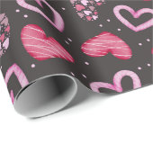 Herz und Liebe Geschenkpapier (Rolleneckpunkt)