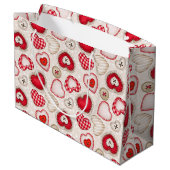 Herz und Liebe Große Geschenktüte (Rückseite Schrägansicht)