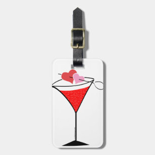 Herz und Liebe Martini Gepäckanhänger