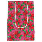 Herz und Liebe Mittlere Geschenktasche Geschenktüte (Rückseite)