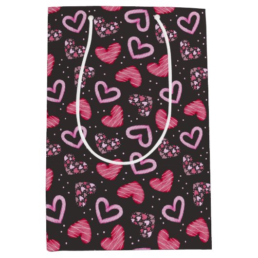 Herz und Liebe Mittlere Geschenktüte (Vorderseite)