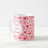 Herz und Liebe Personalisiert Kaffeetasse (Vorderseite Links)