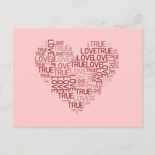 Herz und Liebe Postkarte (Vorderseite)