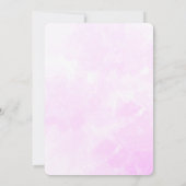 Herz und Liebe Wasserfarbenmuster Hochzeit Einladung (Rückseite)