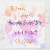 Herz und Liebe Weinetikett (Einzelnes Label)