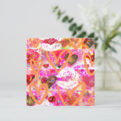 Herz und Lippen Feiertagskarte (Stehend Vorderseite)